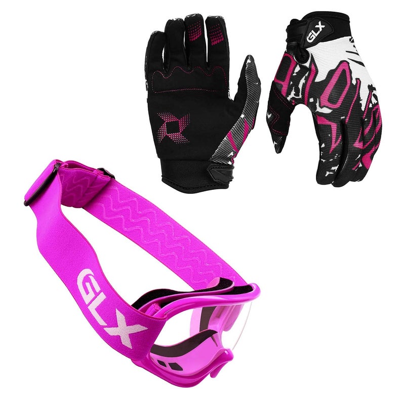 GLX GX623 Youth ATV/Dirt Bike Helmet Combo - Graffiti, Medium - DOT - Image 5